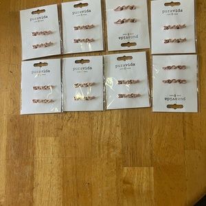 Lot of 8 Pks Puravida Wave Hair Barrette set